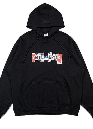 Худі унісекс vetements чорне 8