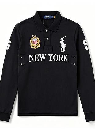 Чоловічий світшот polo ralph lauren new york чорний s, m, l, xl, xxl