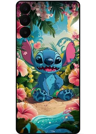 Чехол силиконовый бампер для samsung a27 с рисунком stitch стич