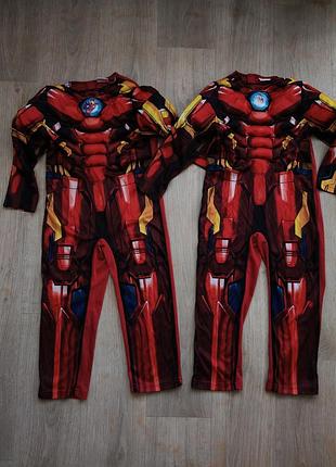Детский карнавальный костюм в стиле железного человека (iron man) 104 см 110 см железный человек