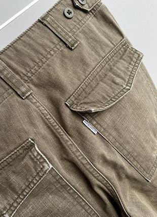 Бавовняні карго штани blue: label 6
