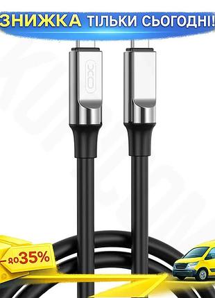 Ku кабель type-c к universal fit type-c xo 60w 1м черный для быстрой зарядки смартфонов и планшетов ги uni2l_k