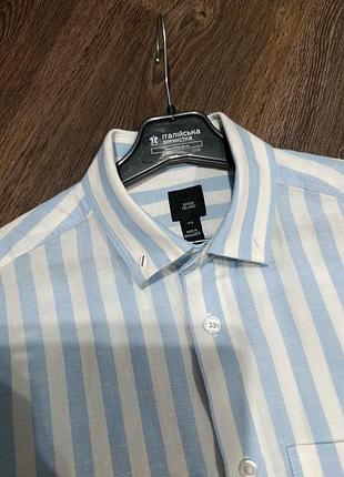 Льняна сорочка river island 🏝️ 58% льон 5
