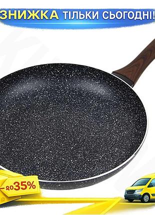 Ku сковорода індукційна kamille universal fit gregers black 26 см антипригарна сковорода для смаження uni2l_k
