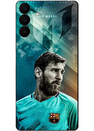 Чехол силиконовый бампер для samsung a27 с рисунком leo messi месси