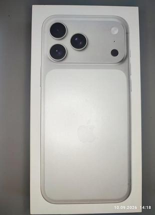 Коробка apple iphone 17 pro max, silver 256gb, a3525 mfyb4j/a