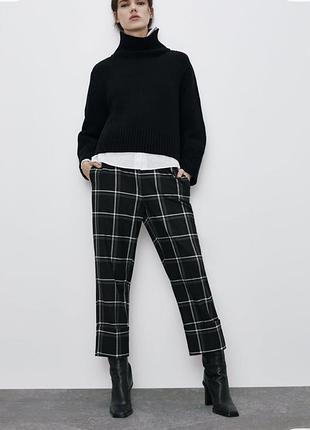 Штани в клітинку zara🌿