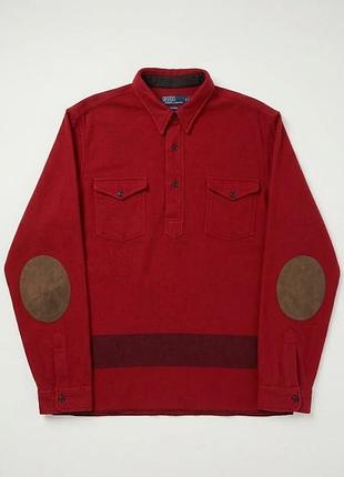 Чоловіча сорочка овершот polo ralph lauren wool laine червона
