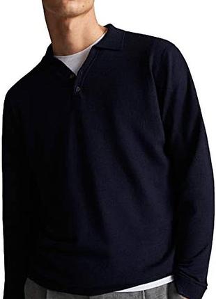 Фірмове вовняне поло massimo dutti wool silk 9