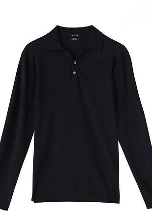 Фірмове вовняне поло massimo dutti wool silk