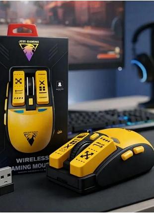 Беспроводная игровая мышь jedel wd149 7d, bluetooth+2.4ghz, 3200 dpi, rgb подсветка, аккумуляторная