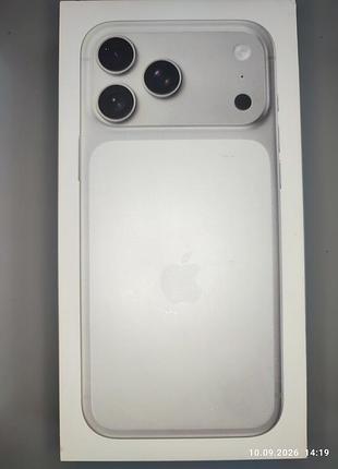 Коробка apple iphone 17 pro max, silver 256gb, a3526 mfym4af/a