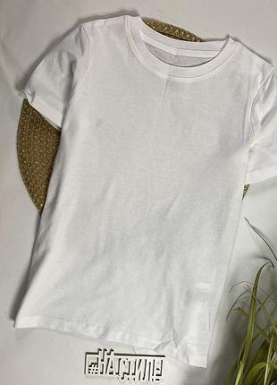 Футболка для хлопчиків h&m біла базова 122-128 см