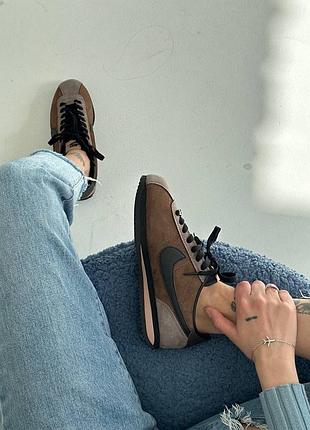 Nike cortez brown black 7