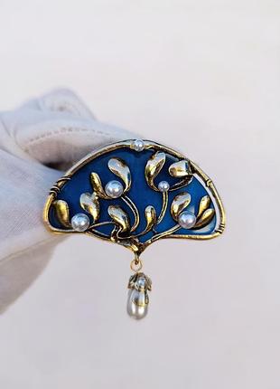 Элегантная брошь в винтажном стиле ⚜️ с подвеской