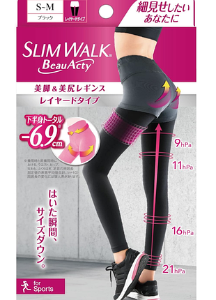 Компресійні легінси для спорту beau-acty legs&hips slam walk (розмір m-l)