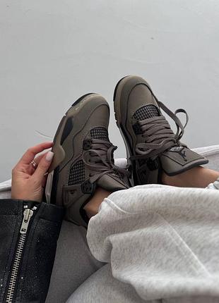Кроссовки nike air jordan retro 4 cave stone premium