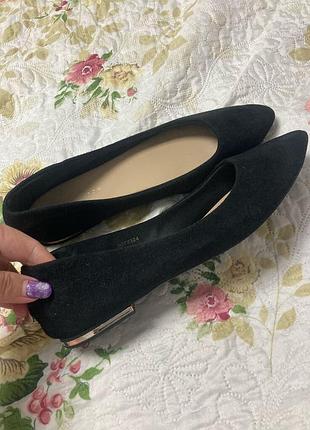 Балетки легенькі з замшевим 🍡ефектом р 39/25 см new look нью лук