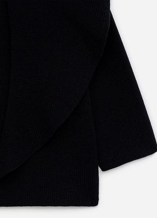 Джемпер arket strickpullover mit drapiertem schal dunkelblau 6