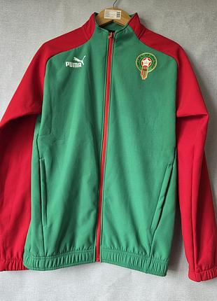 Спортивна кофта / олімпійка puma марокко на флісі (morocco pre-match jacket)