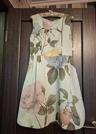 🌿 нарядное цветочное платье от ted baker, p.3 m