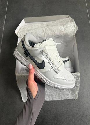 Nike sb dunk low gore-tex grey white 4