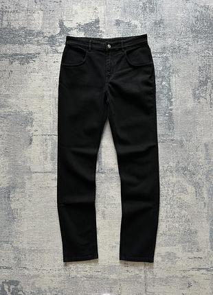 Чорні штани чінос брюки завужені slim fit джинси жіночі louis vuitton uniform black slim jeans оригінал розмір m 38