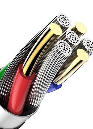 Usb кабель kaku ksc-319 usb - lightning 1m / 3.2a - black 2
