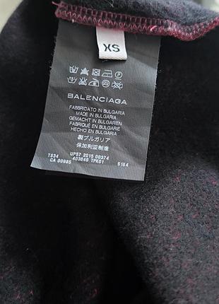 Світшот жіночий balenciaga staple effect бордовий xs(але вн я на м)