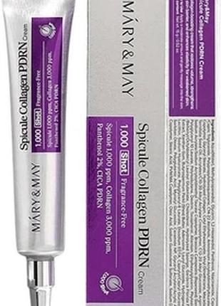 Крем для обличчя mary&may spicule collagen pdrn cream 15 г