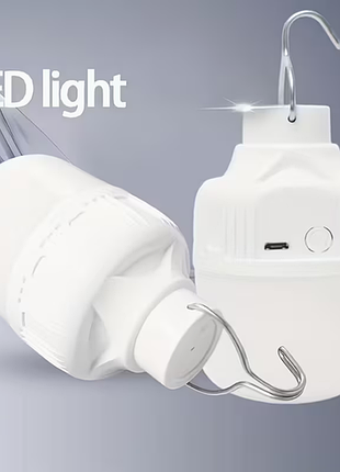 Аккумуляторная led лампа-фонарь подвесная lihangstar с usb зарядкой 300lm, ipx-4 и 3 режимами света