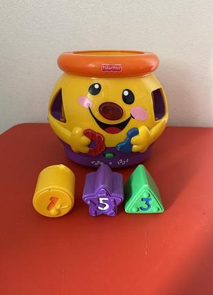 Розвиваюча іграшка fisher-price горщик-сортер