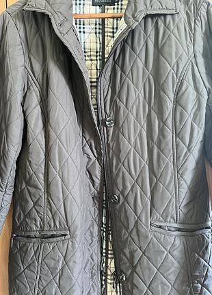 Жіноча стьобана куртка burberry коричнева