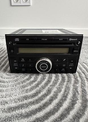 Оригінальна штатна магнітола nissan qashqai (bluetooth, cd, mp3, aux)
