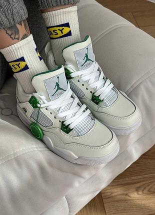 Nike jordan retro 4 ”white green”
