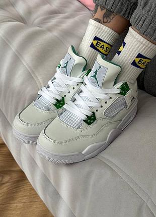 Nike jordan retro 4 ”white green” 2
