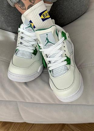 Nike jordan retro 4 ”white green” 3