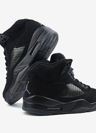 Jordan 5 black dark brown gum 4