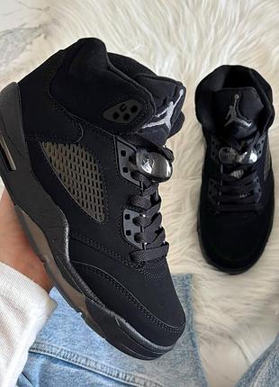 Jordan 5 black dark brown gum 2