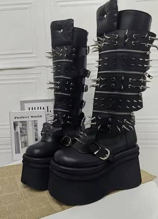 Ботинки на платформе готические y2k dollskill