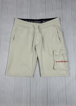 Calvin klein jeans котонові карго шорти з шикарним дизайном оригінал розмір l