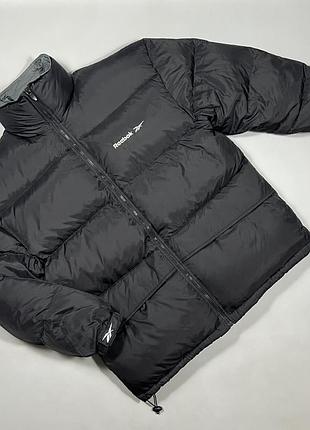 Вінтажний пуховик reebok vintage оверсайз — розмір l/xl (оригінал)