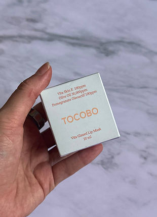 Tocobo - vita glazed lip mask - увлажняющая и регенерирующая маска для губ - 20ml