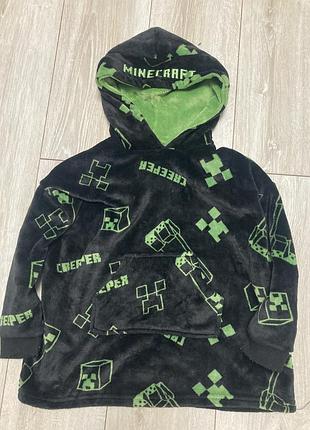 Мякусенький теплий худі minecraft🍡 на 4/6 років 104/116 см