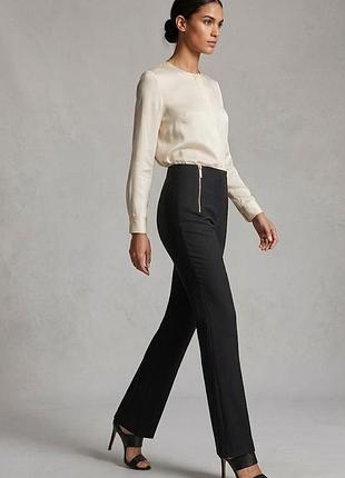 Karen millen жіночі чорні завужені брюки, обтягуючі офісні штани із блискавками, ділові скінні джегінси лосини, pозмір s/m