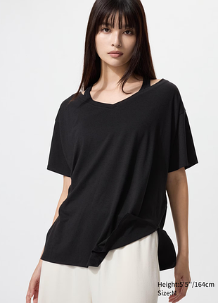 Футболка airism свободного кроя uniqlo