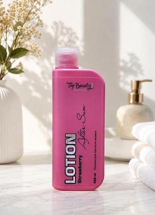 Лосьон после загара top beauty с d-пантенолом, клубника