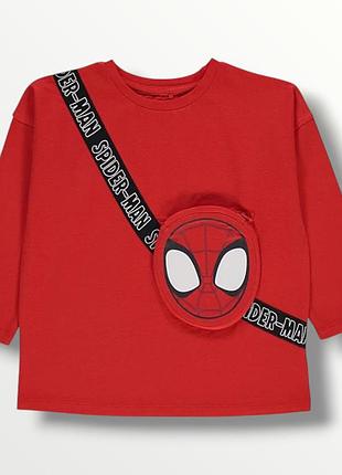 George лонгслив spider- man з карманом сумкою футболка з довгим рукавом на хлопчика 6-7 років