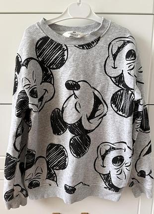 Світшот светр mickey mouse h&m 134/140