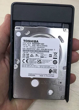 Внешний жесткий диск 1tb toshiba + карман hoco usb 3.0 (hdd 1 тб)
